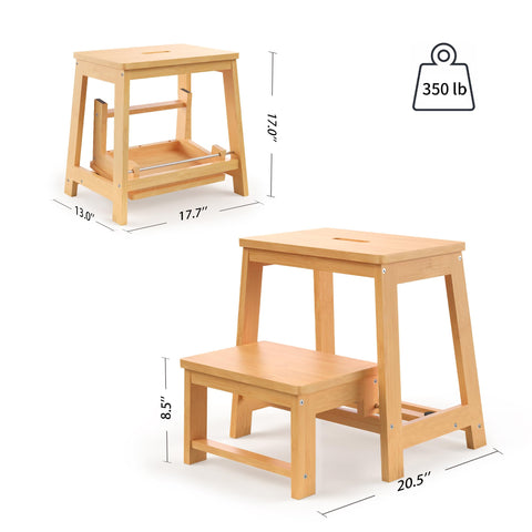 BEKVEM portable stool lightweight for travel or storage.