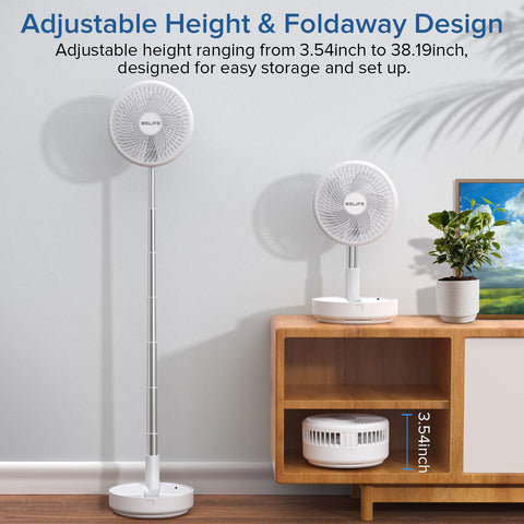 Belife X8 remote control with 90° oscillation for convenient airflow from anywhere.