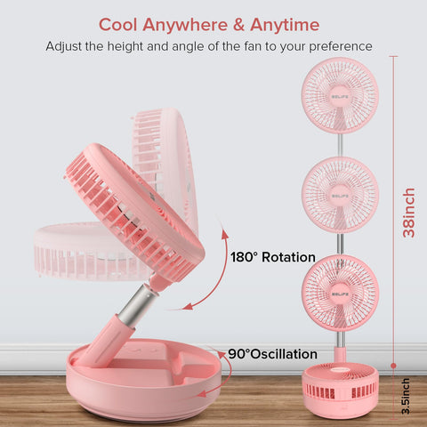 Belife X8 remote control enables convenient, cordless cooling from a distance.