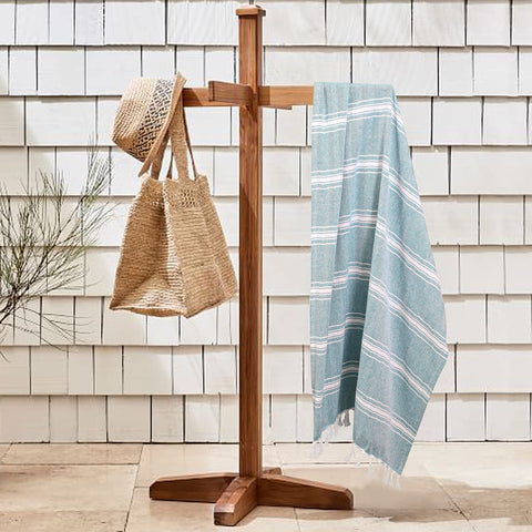 Belizzi Home peshtemal towel with chevron pattern adds chic poolside style