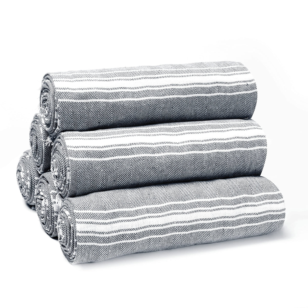 Belizzi Home Peshtemal chevron towel oversized beach towel for poolside lounging.