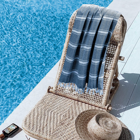 Belizzi Home peshtemal towel 6-pack set, color-coordinated for family trips.