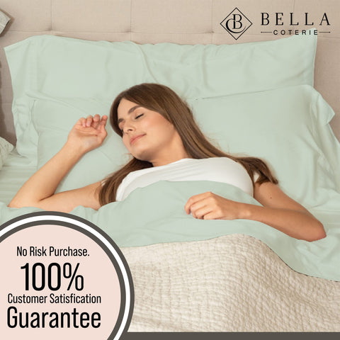 Bella Coterie Sea Glass soft silky touch on bed
