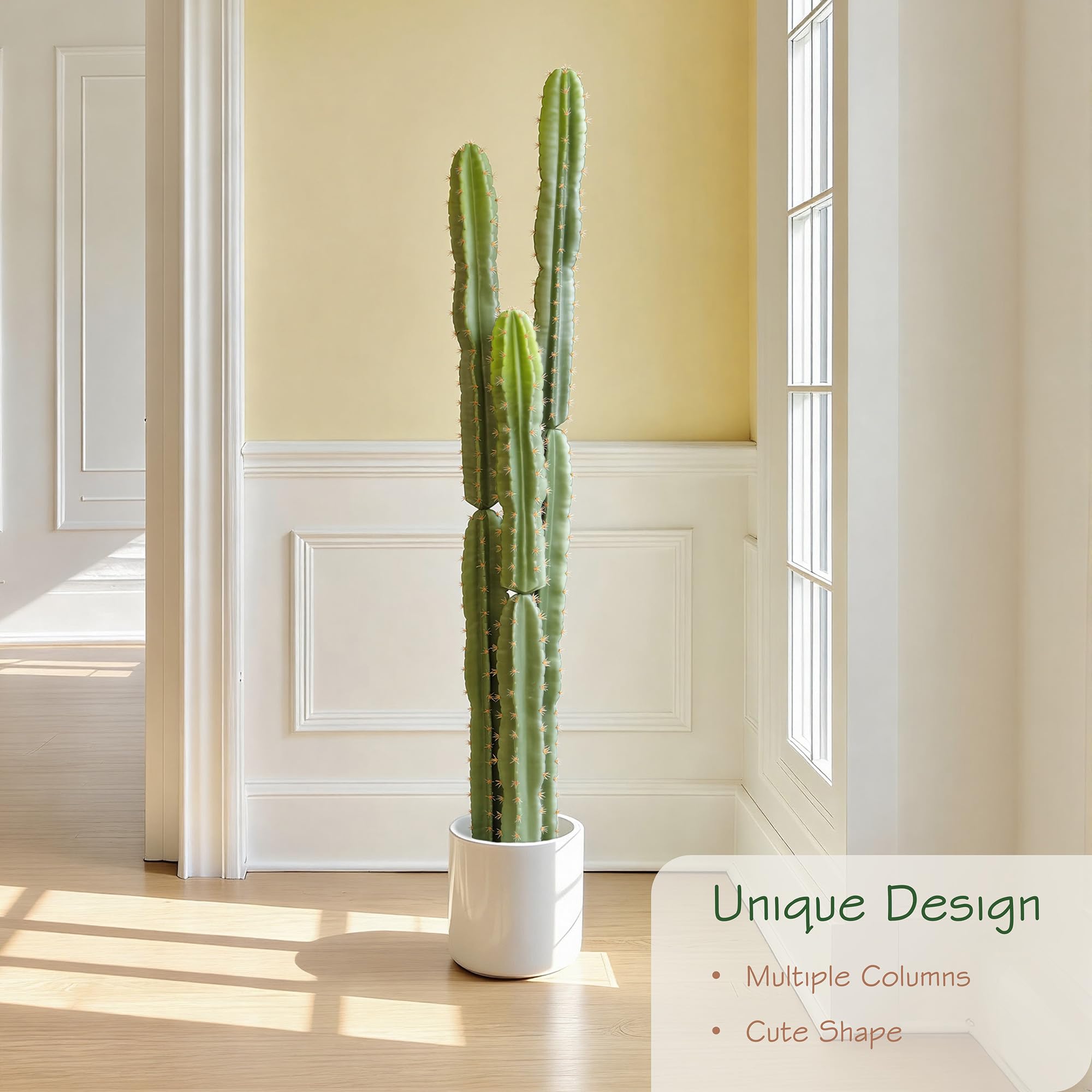 Bellacat faux cactus maintenance-free setup saves time and ongoing care.