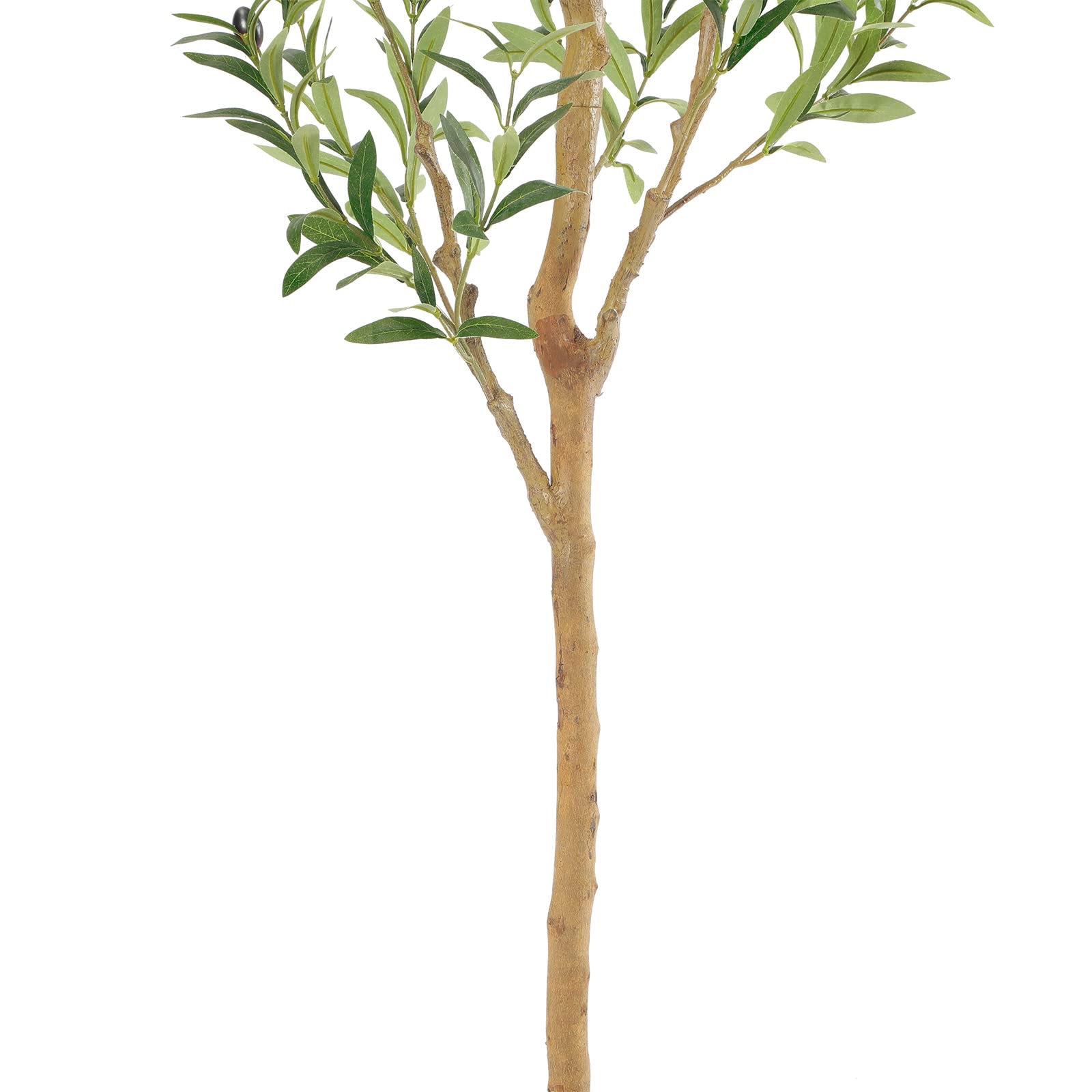 Bellacat faux olive tree in decorative pot enhances home or office decor.