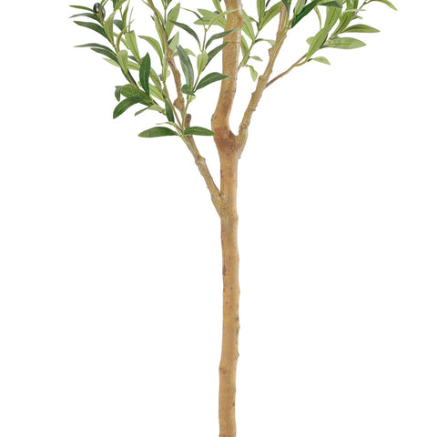 Bellacat faux olive tree in decorative pot enhances home or office decor.