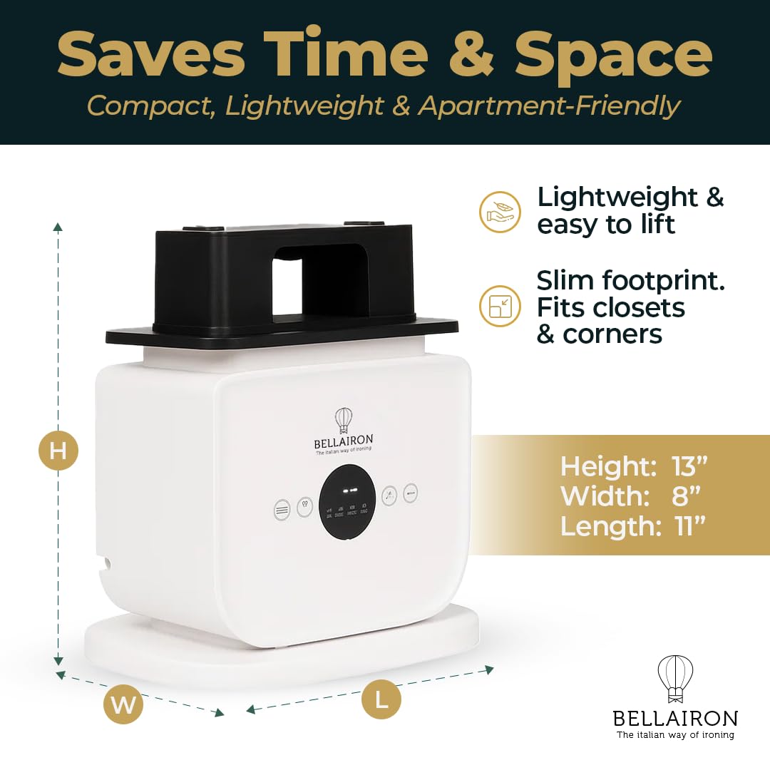Bellairon control panel highlights easy, safe operation.