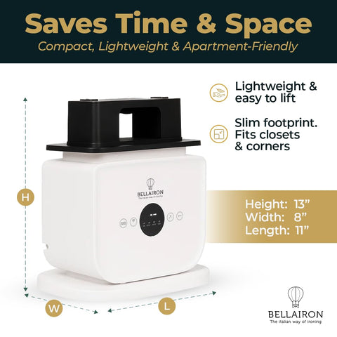 Bellairon control panel highlights easy, safe operation.