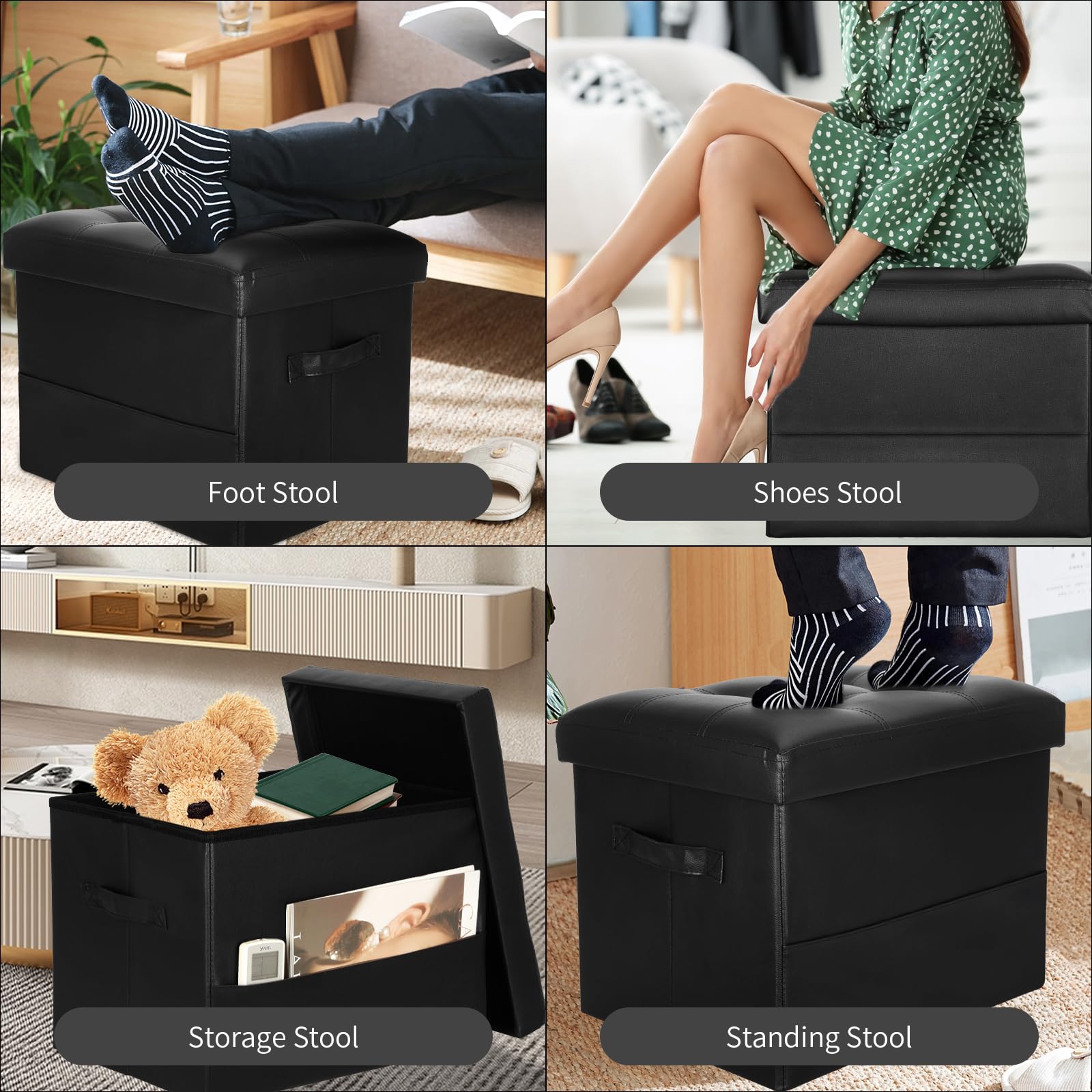 BelugaHelper-folded-stool-side-pockets compact, space-saving design with handy pockets.