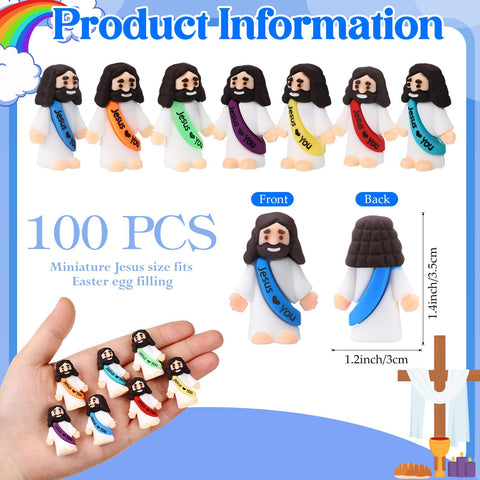 Bememo Easter party figurines in compact size for tables and gifts