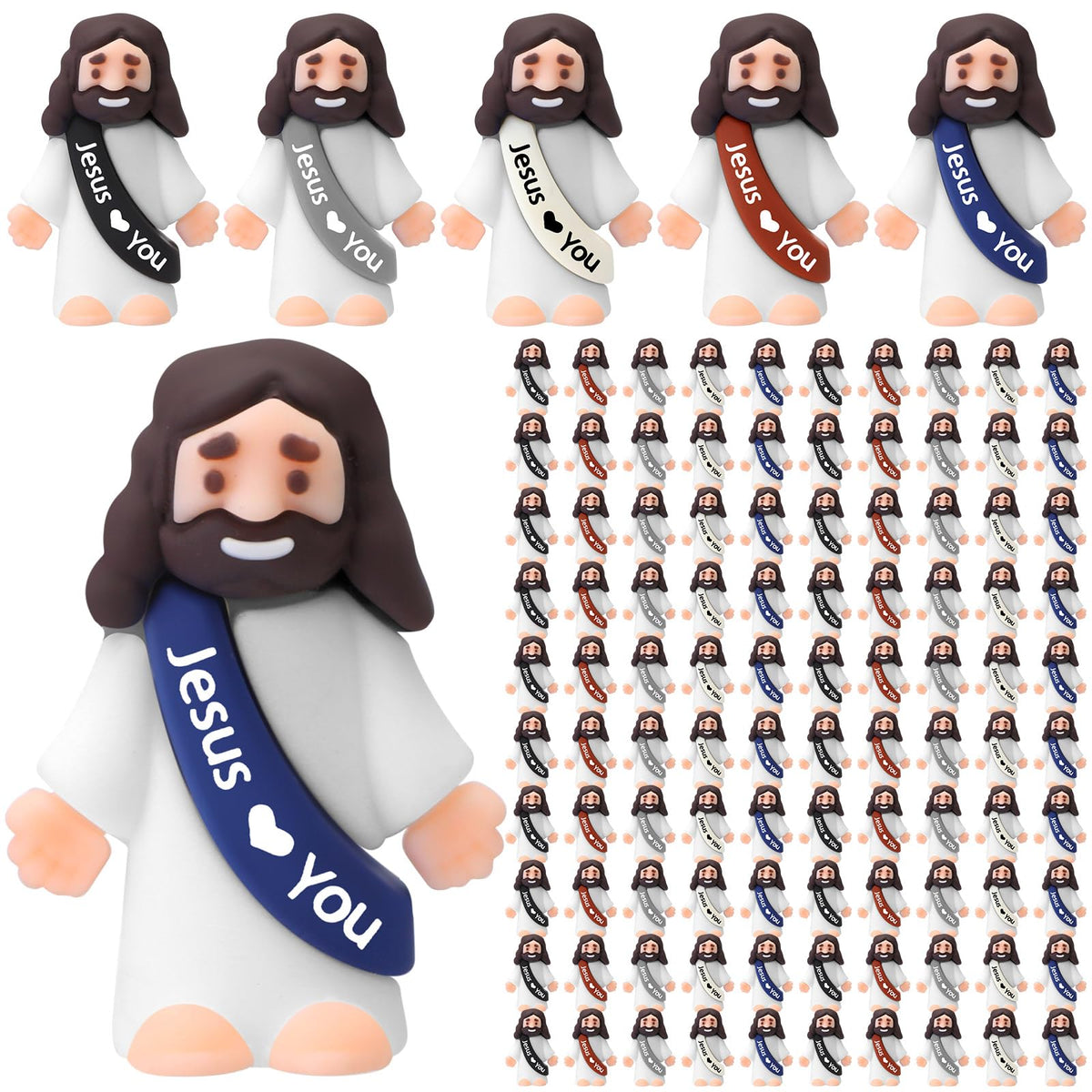Bememo Jesus Loves You mini figure for Easter decor and gifts