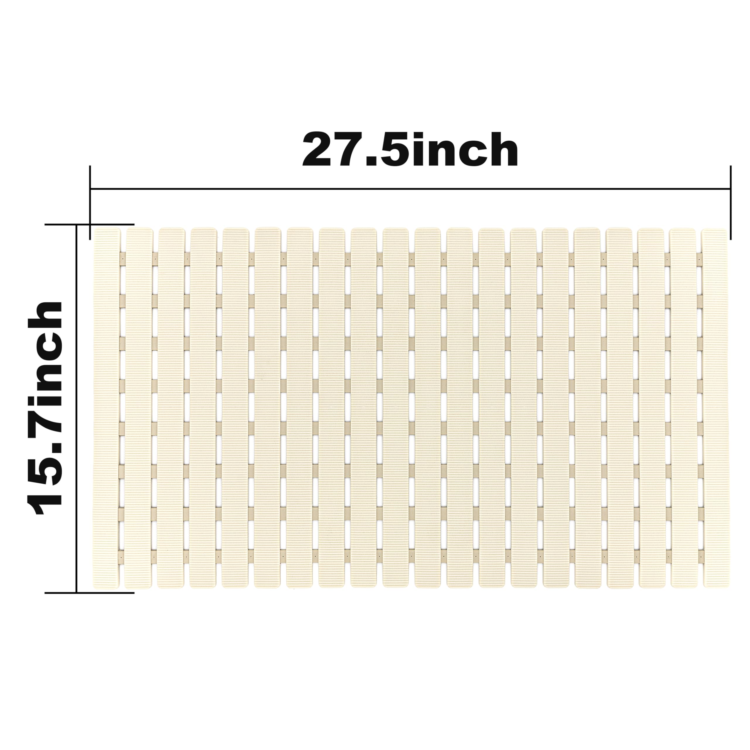 Bemiso shower mat cut-to-fit feature adapts to your tub.