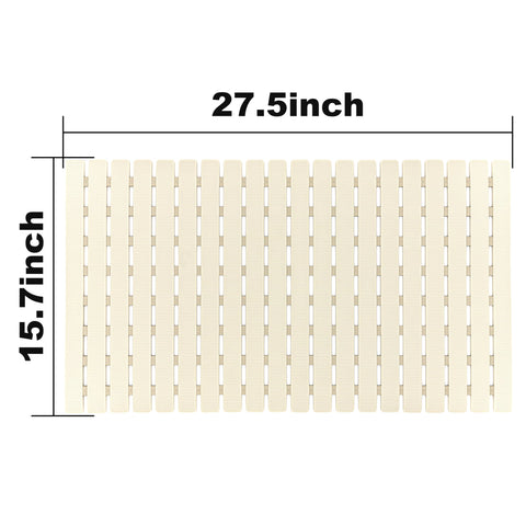 Bemiso shower mat cut-to-fit feature adapts to your tub.