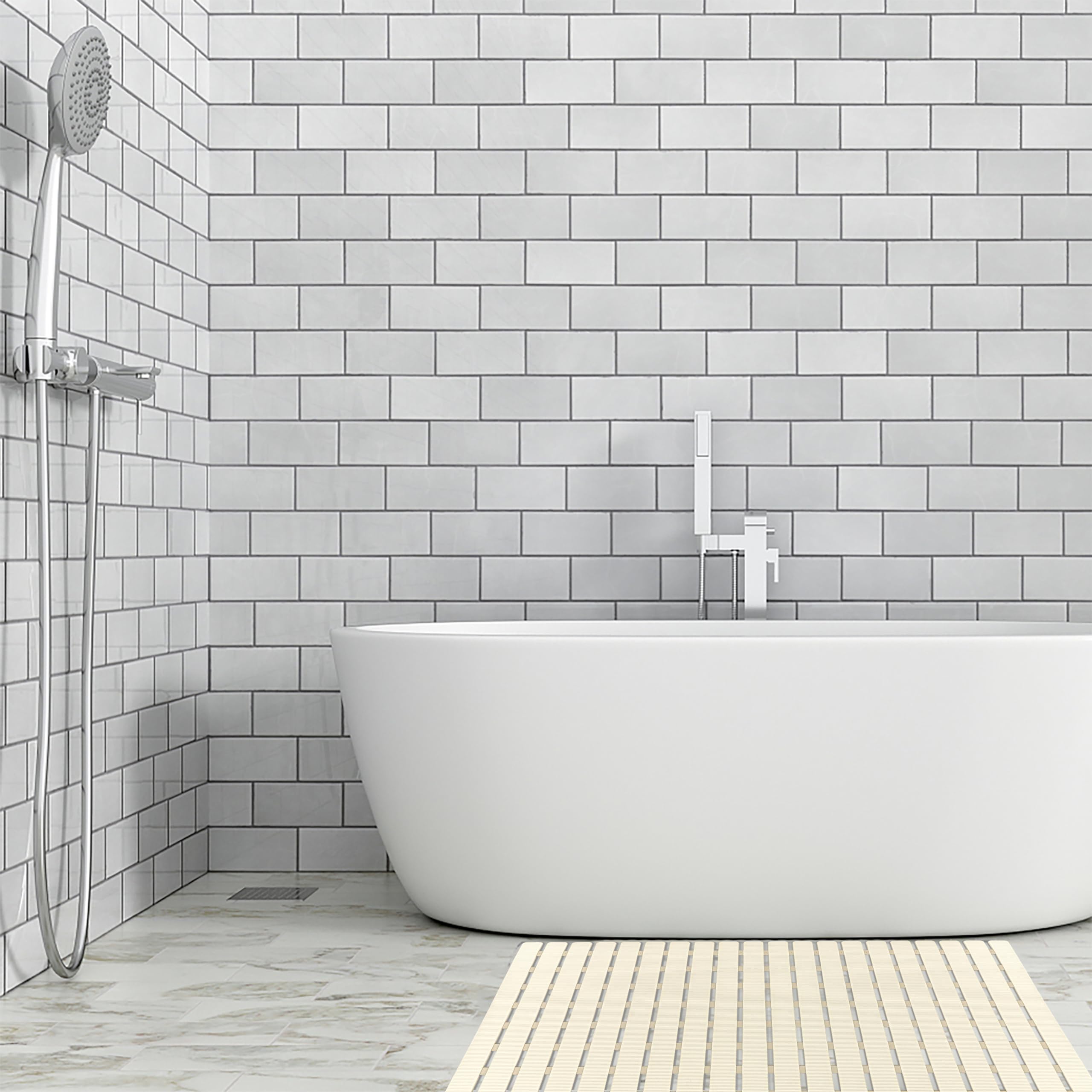 Bemiso shower mat easy-dry design supports simple storage.