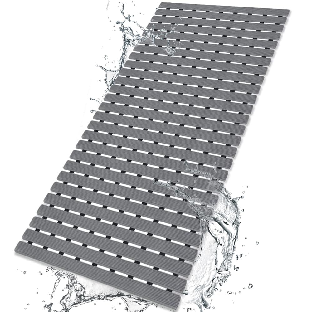 BEMISO shower mat with suction cups for secure grip in the bath.