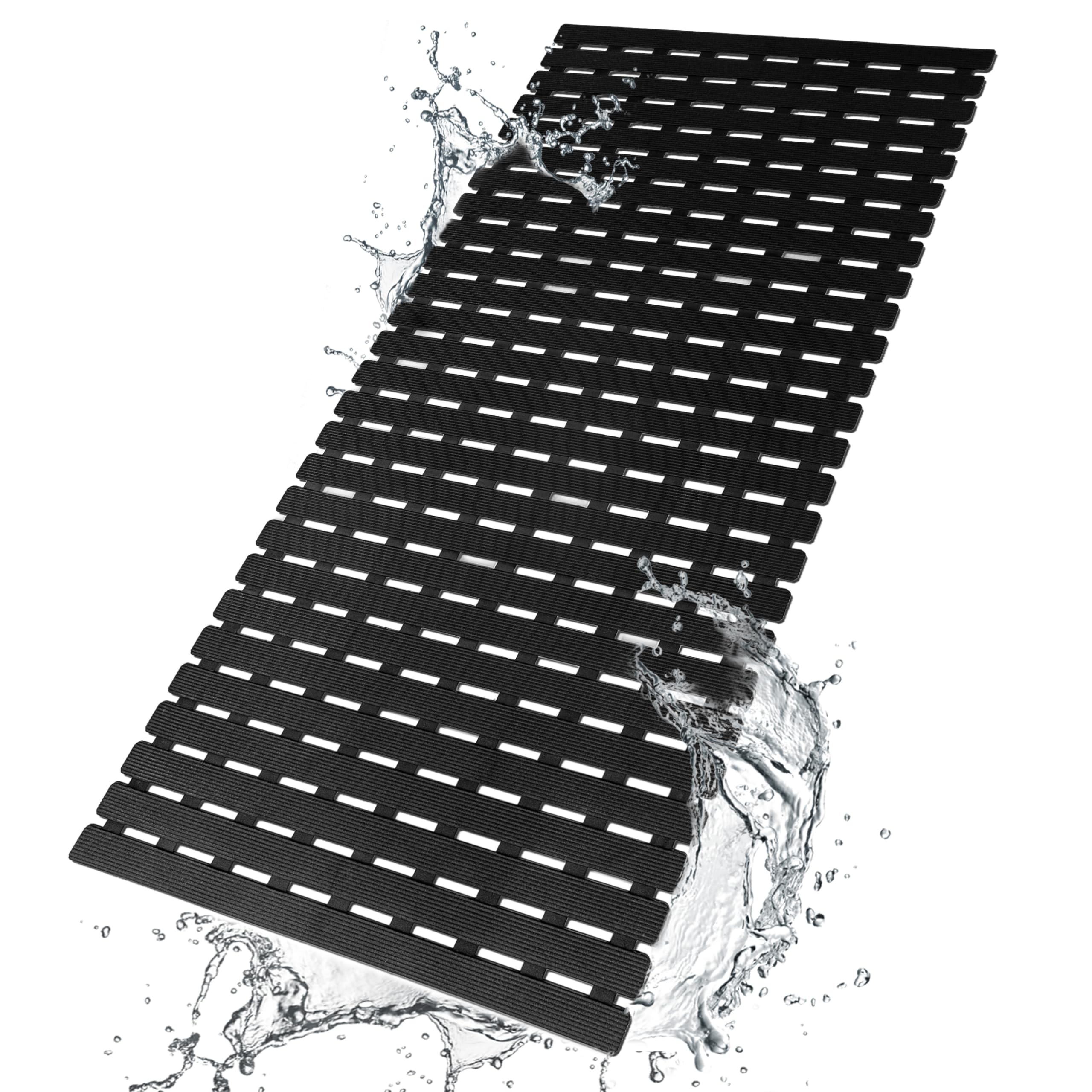 bemiso shower mat with suction cups for secure tub footing.