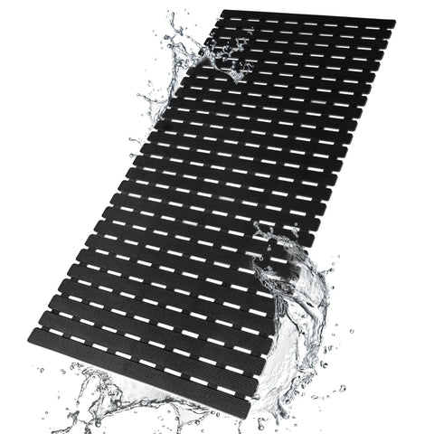 bemiso shower mat with suction cups for secure tub footing.