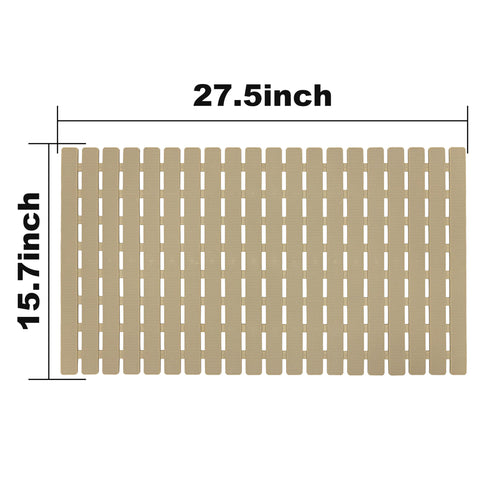 BEMISO mat measures 27.5 by 15.7 inches for versatile tub coverage.