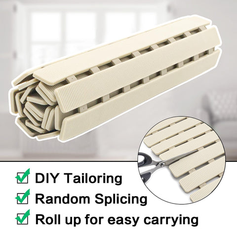 Bemiso shower mat textured surface enhances grip on slick surfaces.