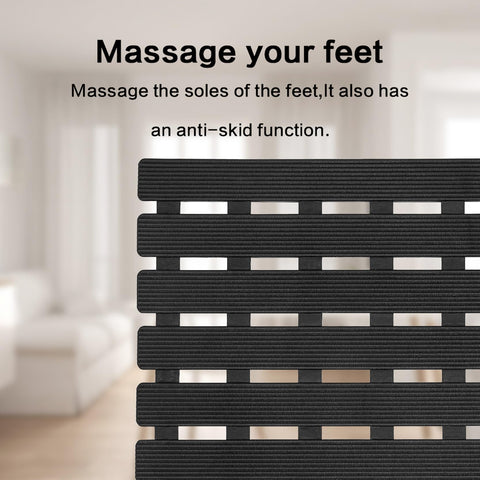 bemiso textured surface enhances grip during showers.