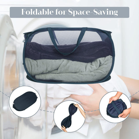 Bemkoo dorm and travel friendly laundry bin for on-the-go use