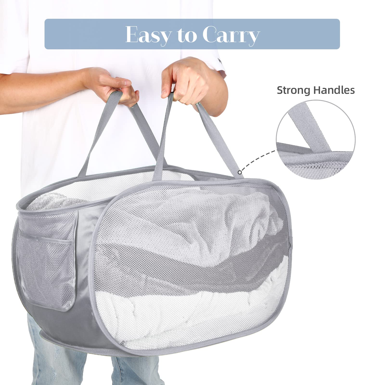 Bemkoo large opening for easy loading and quick access to clothes