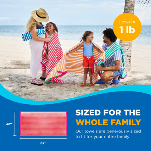 BEN KAUFMAN Oversized Beach Towel, perfect for wrapping after swimming