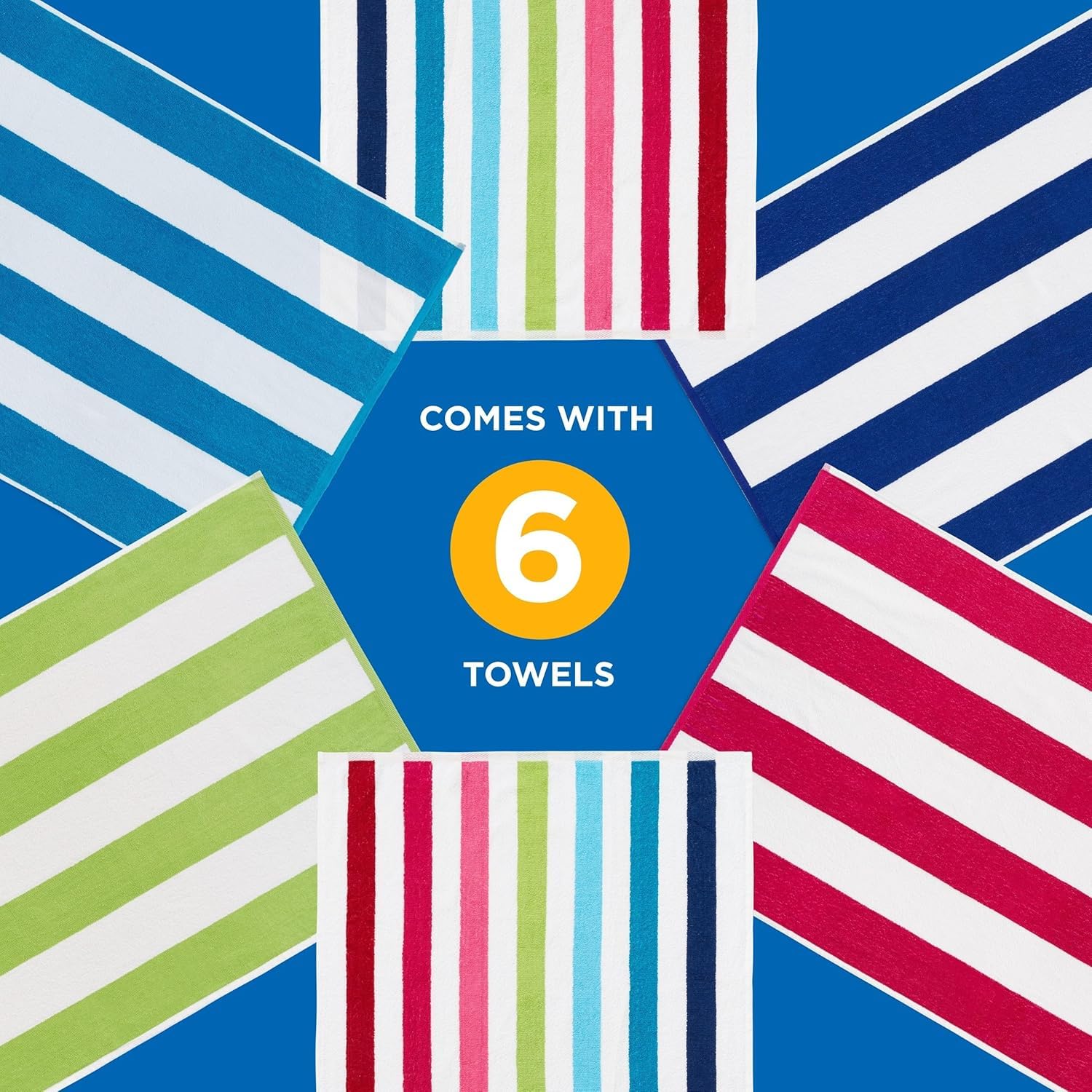 Six-pack Ben Kaufman towels provide value and consistency for frequent beach days.