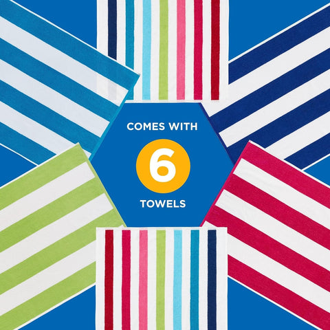 Six-pack Ben Kaufman towels provide value and consistency for frequent beach days.