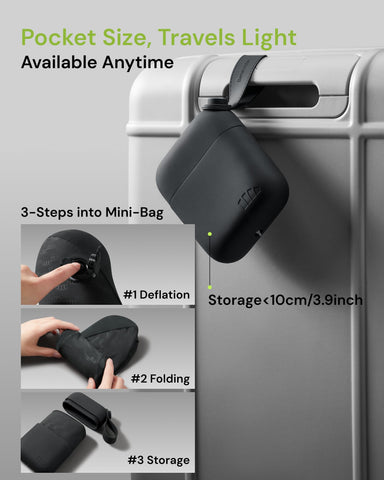 BENEUNDER foldable design packs into a mini pocket for carry-on.