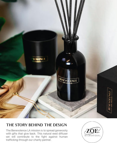 Benevolence LA diffuser in a cozy room ambiance