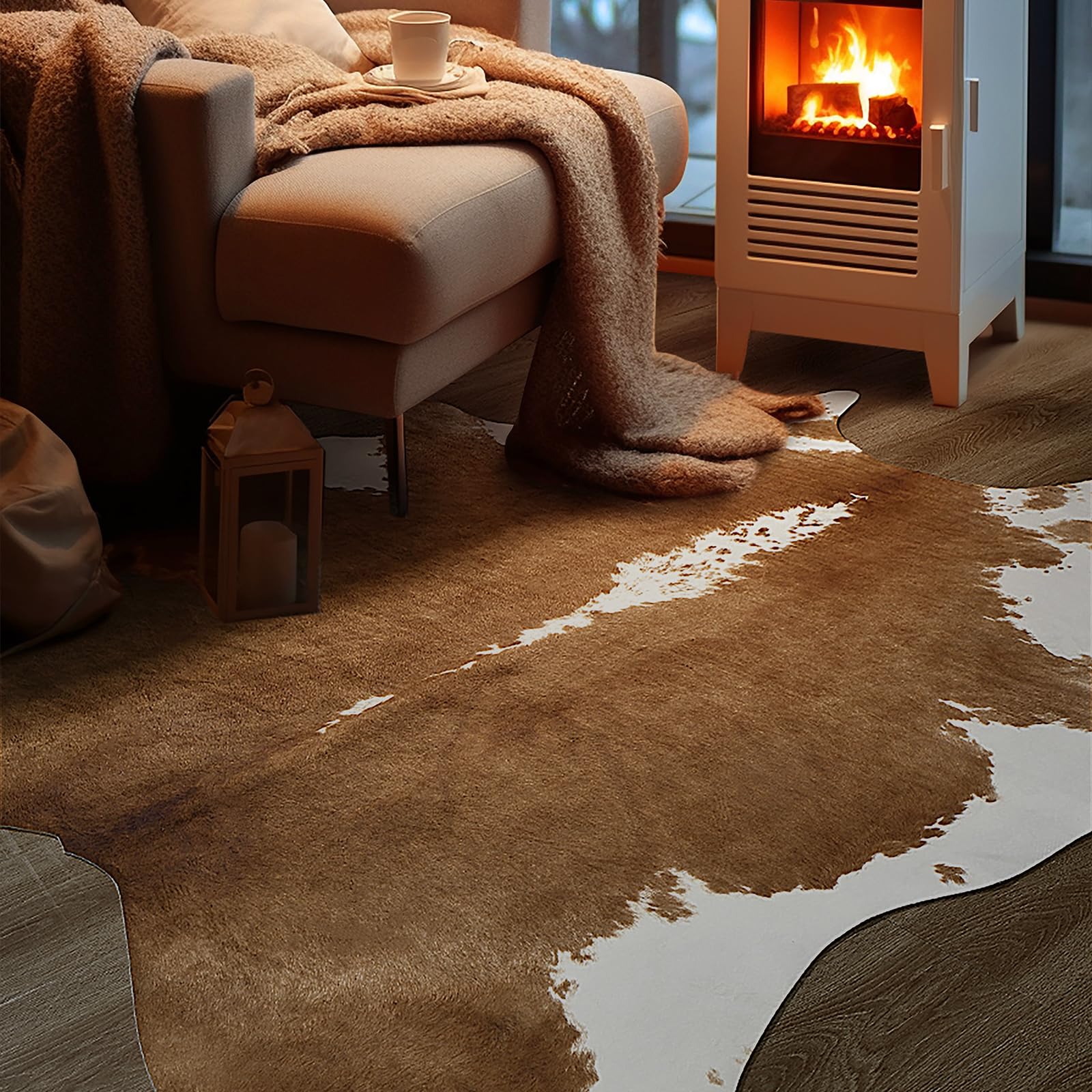BENRON rug is easy to clean with spot cleaning or vacuuming.