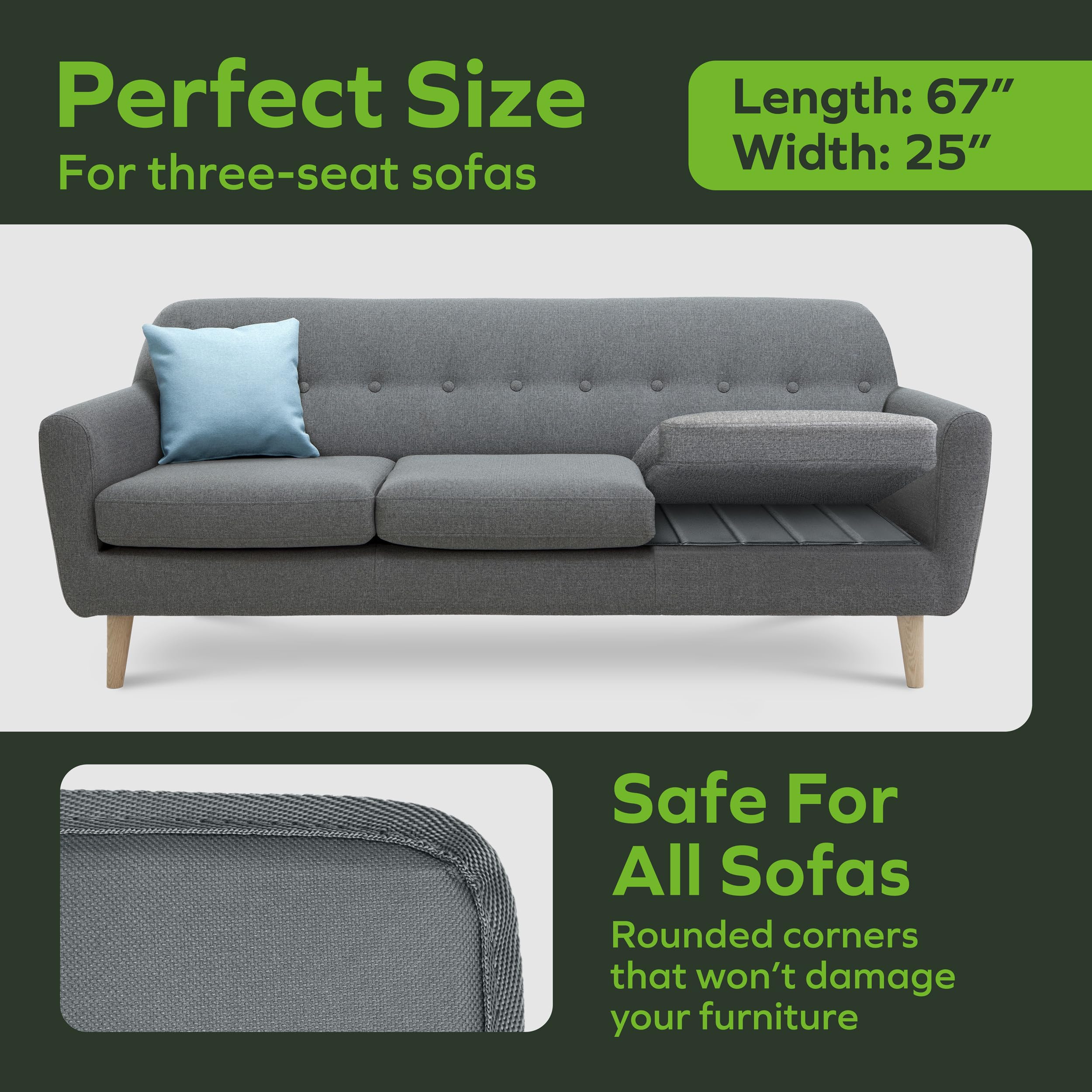 BEN'SHOME durable construction for daily use keeps sofa cushions supported