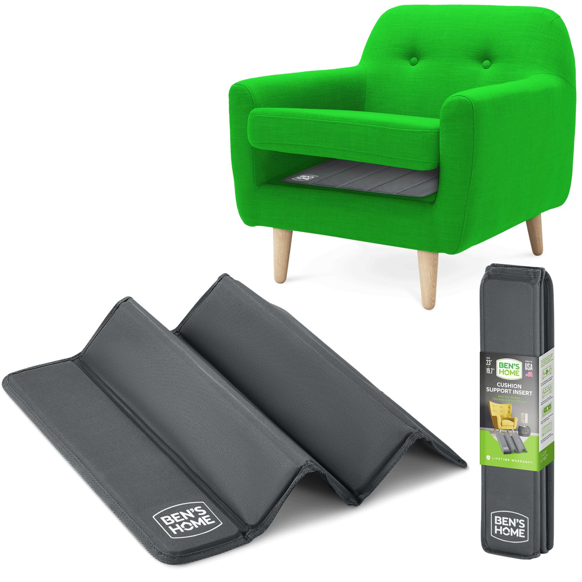 BEN'SHOME heavy-duty recliner cushion support under cushion for firmer seating