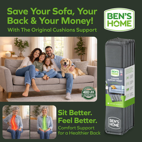 BEN'SHOME rounded edges protect leather and fabric from snags.