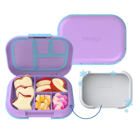 Bentgo Chill built-in ice pack keeps kids' lunches cool and fresh.