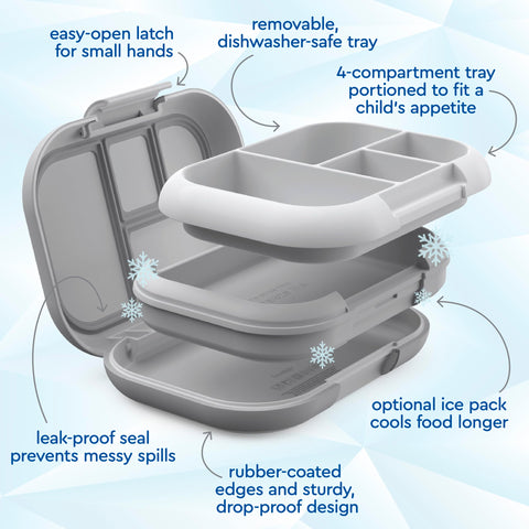 Bentgo Chill Kids BPA-free design supports healthy lunchtime habits.