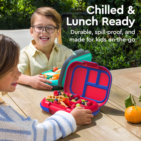Bentgo Chill Kids durable rubberized shell withstands drops.