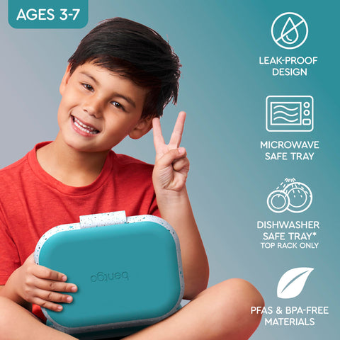 Bentgo Chill Kids four-compartment tray keeps meals organized and balanced.