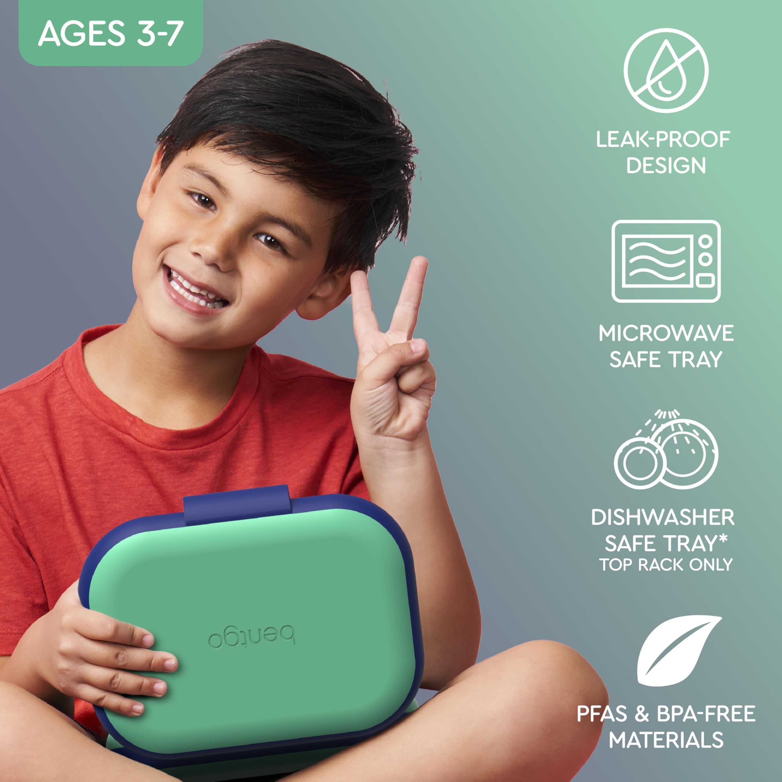 Bentgo Chill Kids leak-proof latch prevents spills during transport