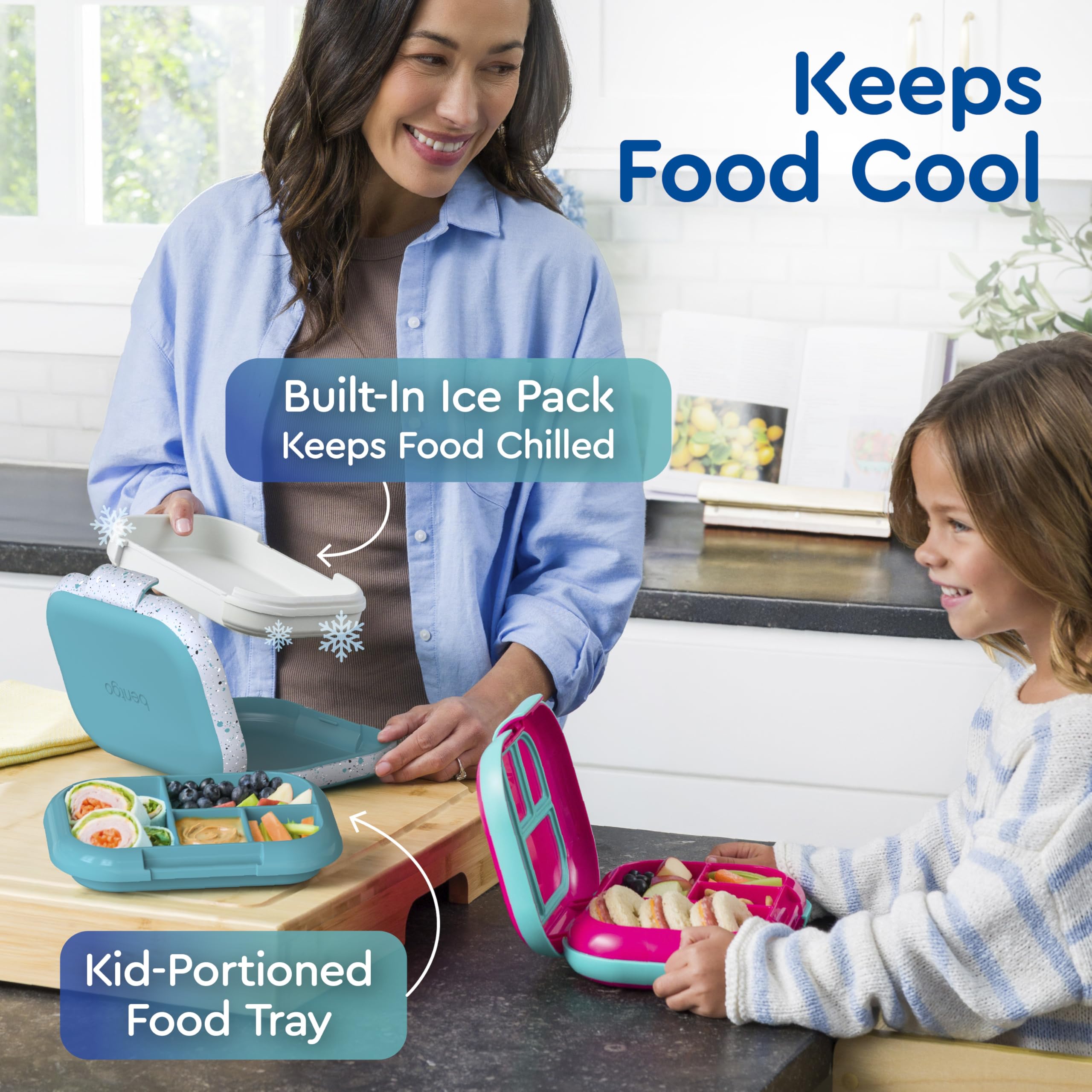 Bentgo Chill Kids leak-proof latch makes access easy for little hands.