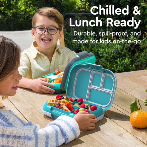 Bentgo Chill Kids microwave-safe tray simplifies reheating and cleanup.