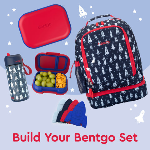Bentgo Chill Kids red royal color adds fun to lunchtime.