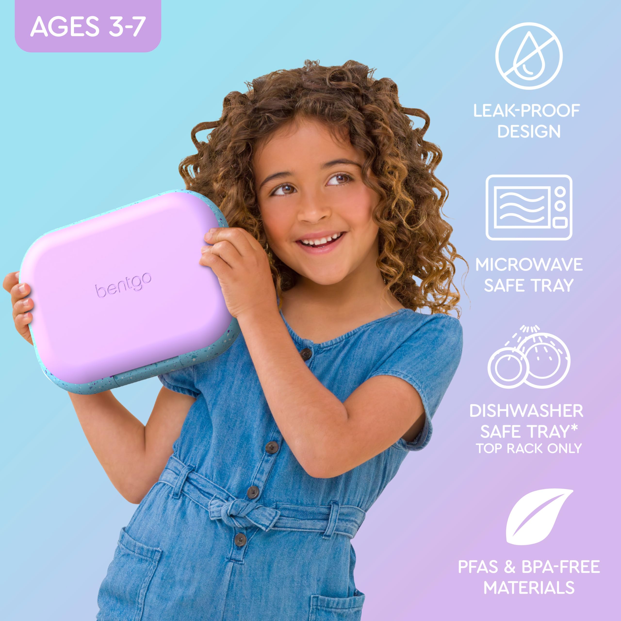 Bentgo Chill leak-proof latch prevents spills during school, travel, or home meals.