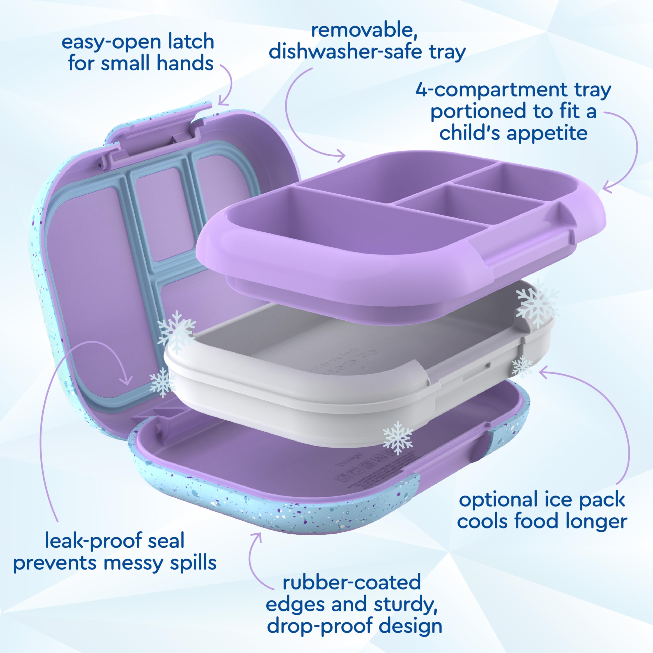 Bentgo Chill microwave-safe tray for quick reheats without extra dishes.
