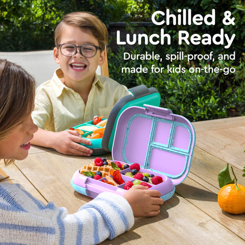 Bentgo Chill rubberized outside shell withstands drops and daily use.