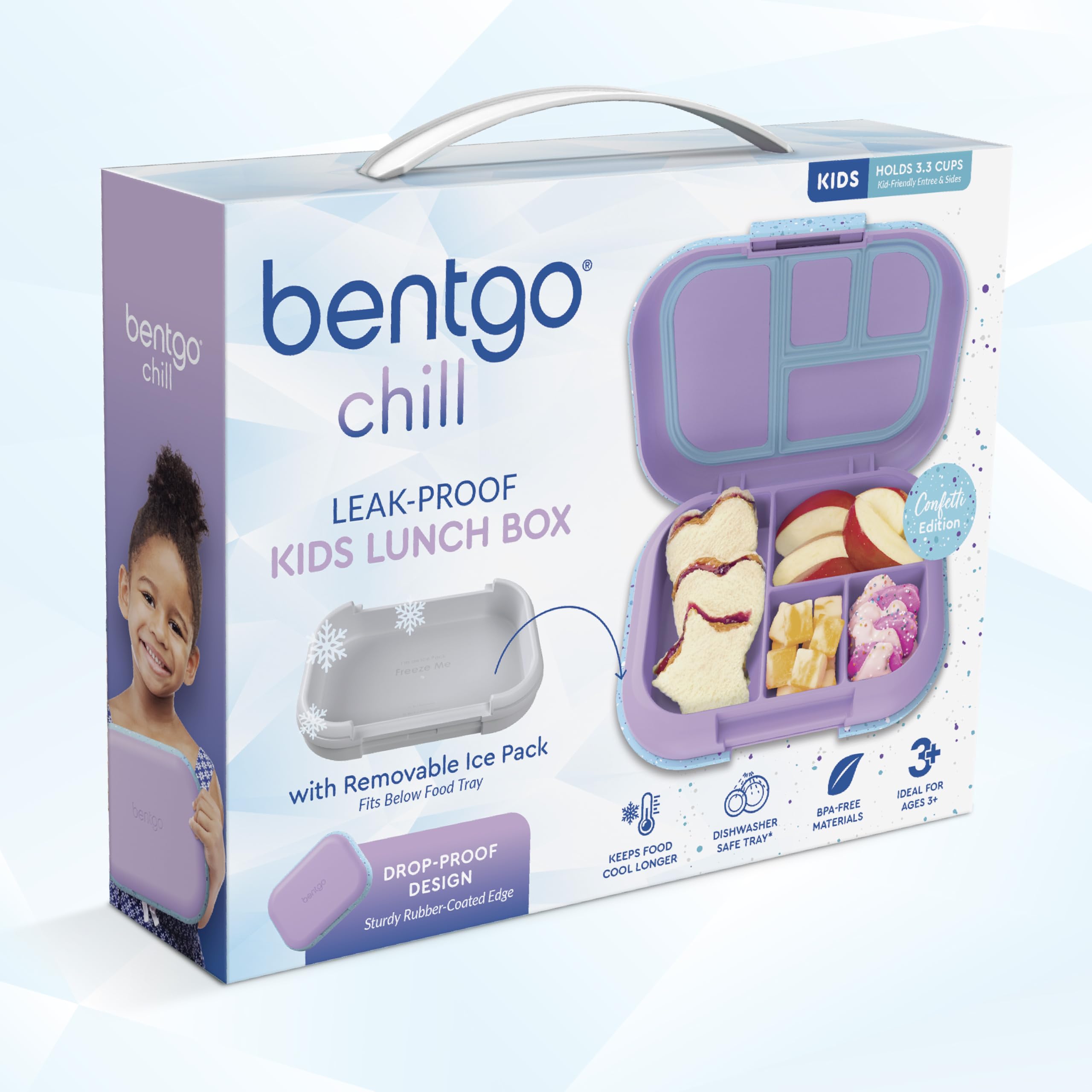 Bentgo Chill is perfect for school lunches and on-the-go meals.