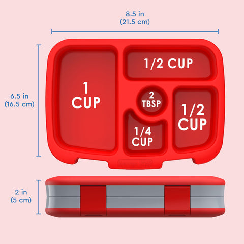 Bentgo Kids backpack-friendly design fits easily inside lunch bags.