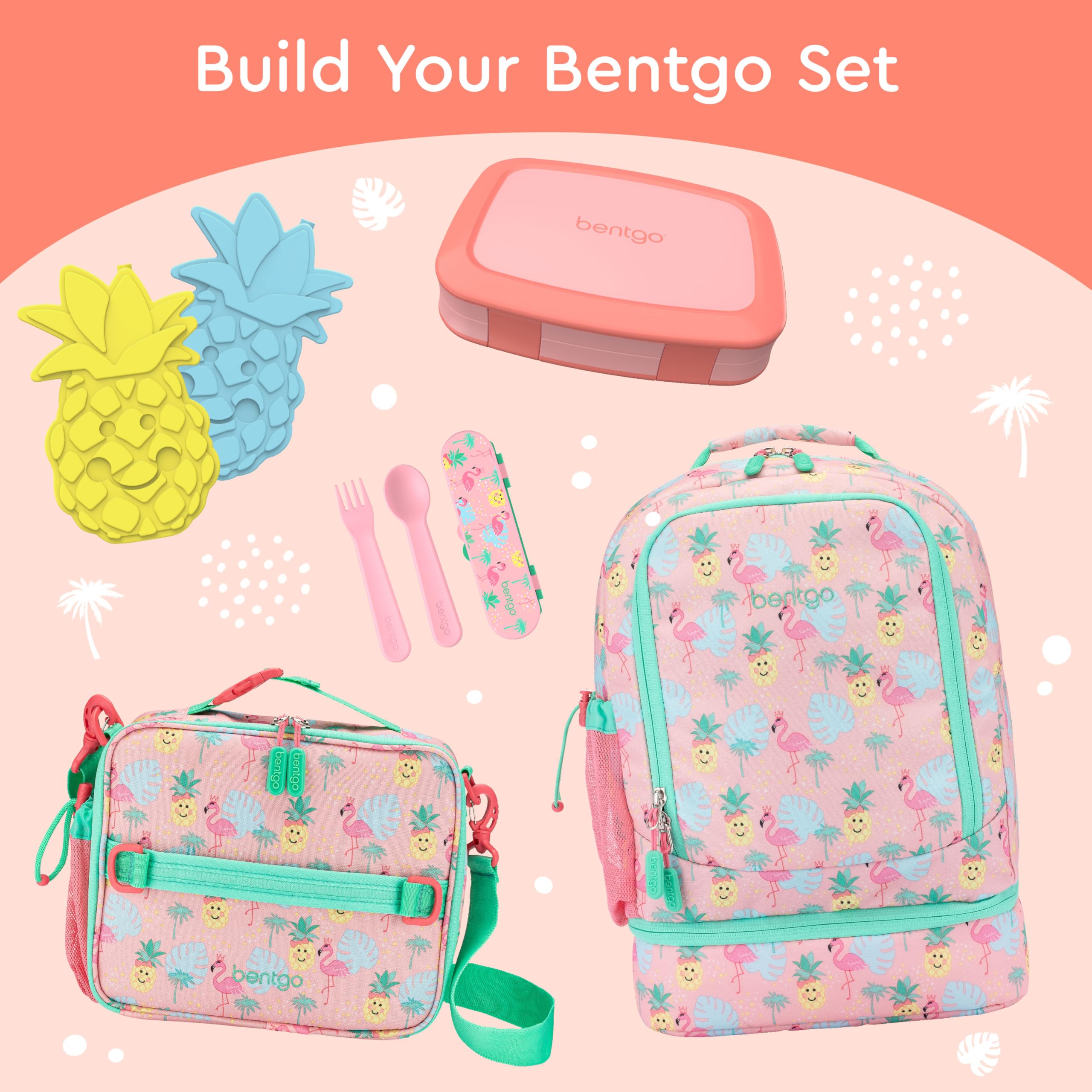 Bentgo Kids lightweight, backpack-friendly lunch box fits daily activities.