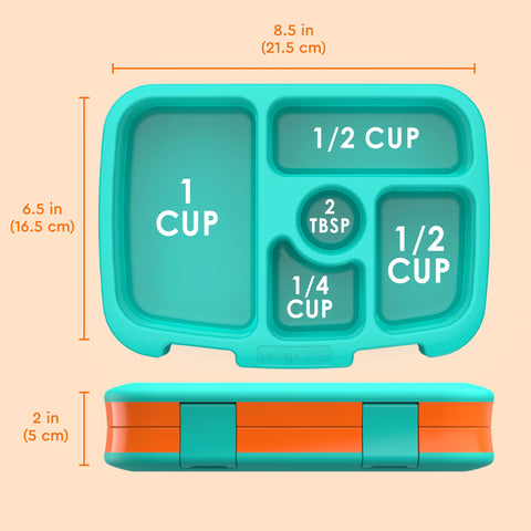 Bentgo Kids orange backpack-ready design for on-the-go meals